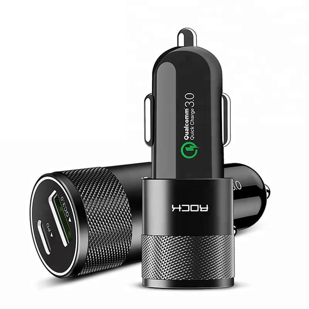 Premium QC3.0 PD Fast Car Charger for iPhone 11/ Pro/ Pro Max/ X/ XS Max/ XR/ 8 Plus Chargers Car - pack of 2