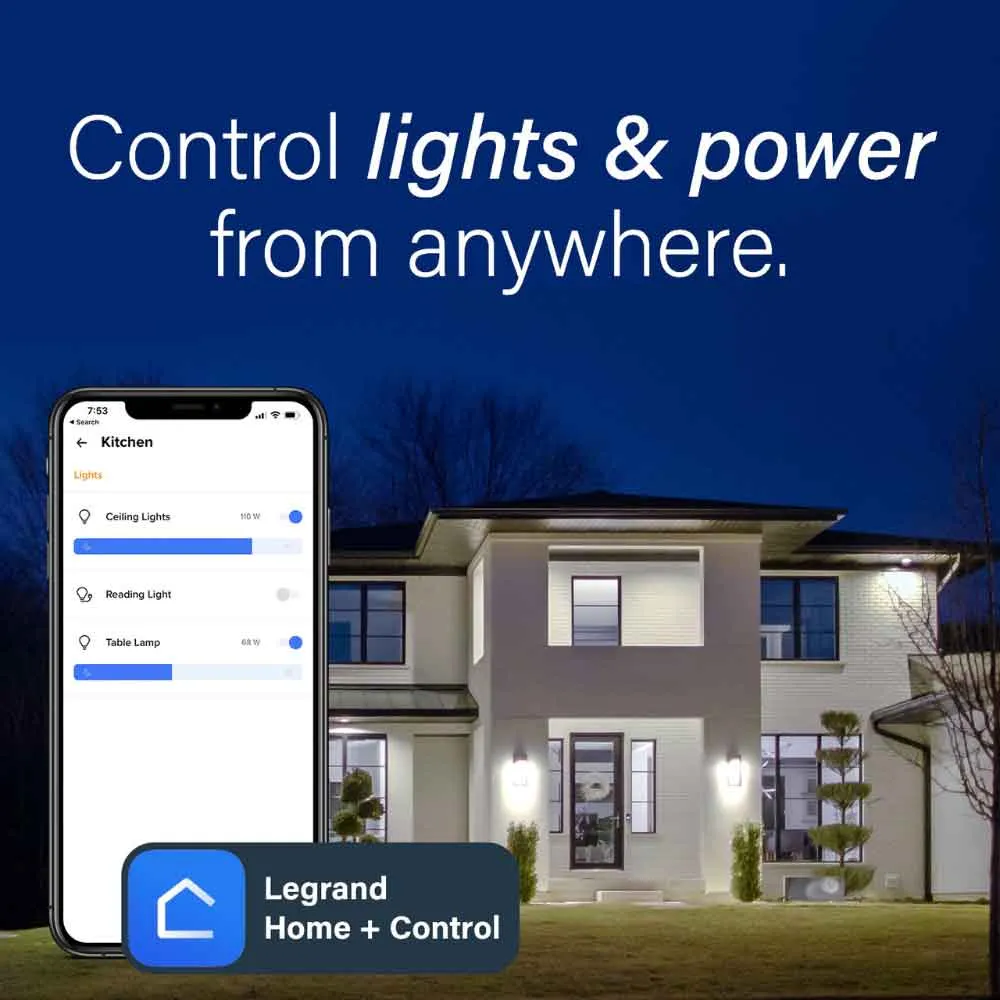 radiant Wireless Smart Dimmer Switch with Netatmo, Light Almond