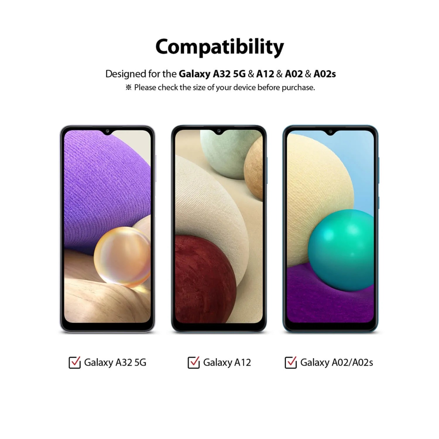 Ringke Galaxy A32 5G / A12 / A02 Screen Protector Invisible Defender