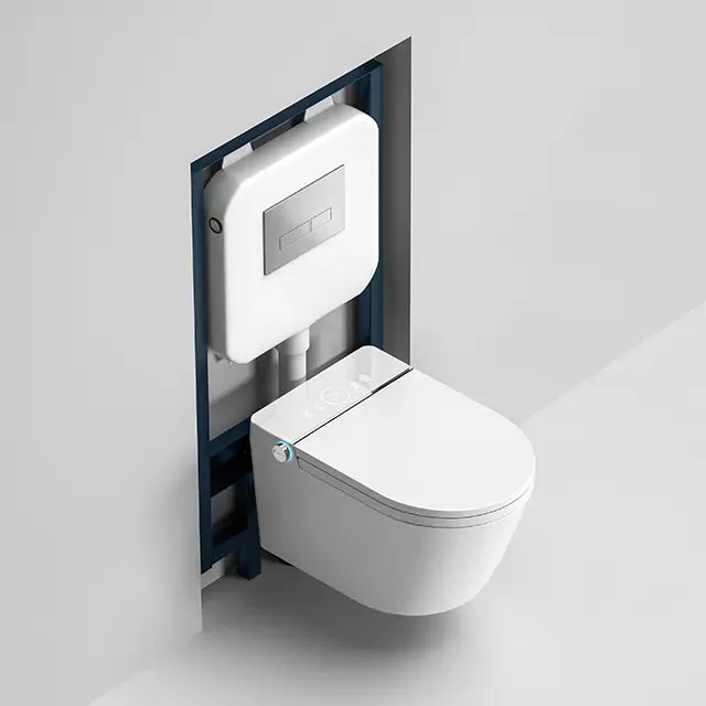 Smart LED Luxury Wallmount Bidet Toilet