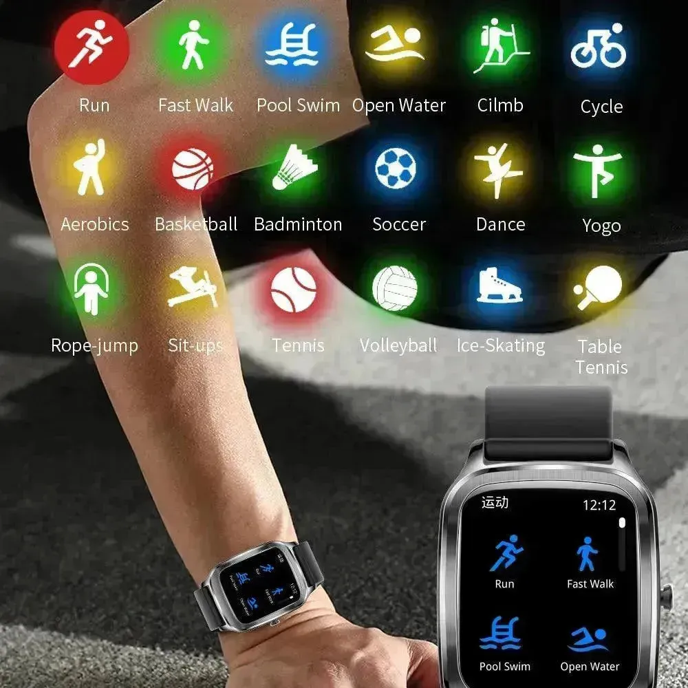 Smart Watch 1.65 Inch Large Screen Custom Dial With 18 Sports Modes