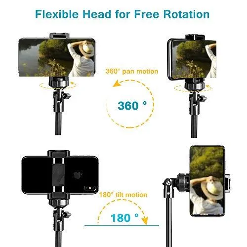 SMAXElite™ Professional 62" Selfie Stick Tripod Phone/GoPro/Camera: Bluetooth Remote, Extendable, Portable, Universal Stand