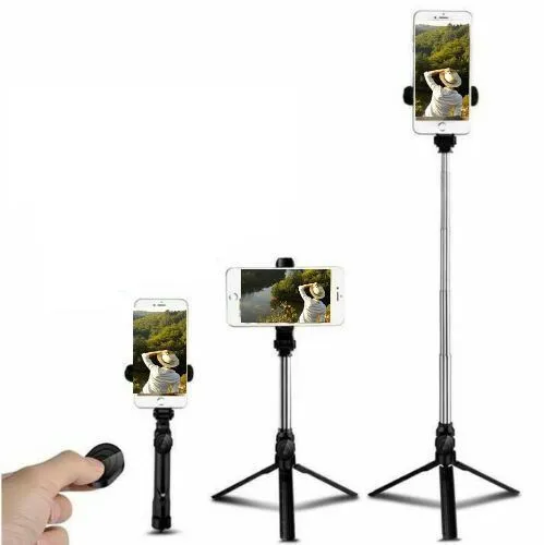 SMAXPro™ 30" Selfie Stick Tripod w/ Bluetooth Remote: Extendable Mini Stand iPhone/Android