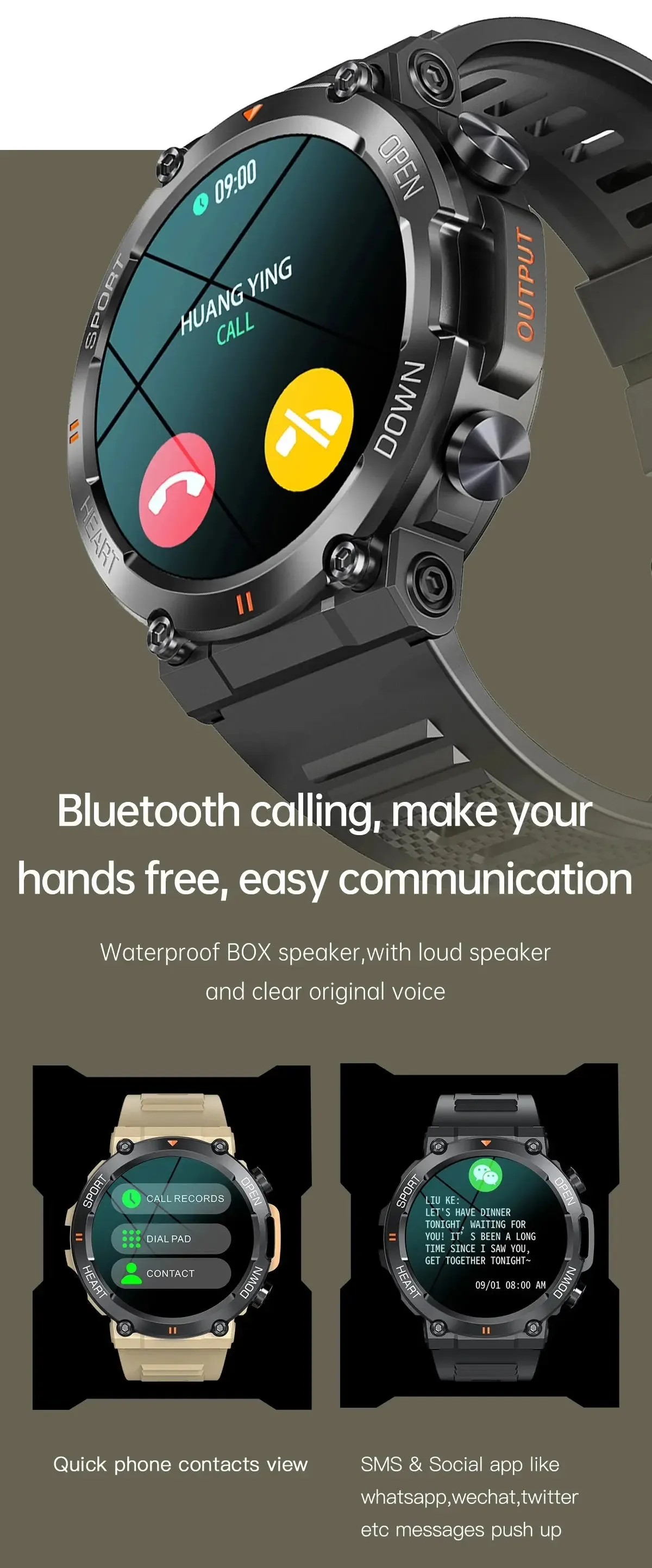 Sports Bluetooth Call Smartwatch