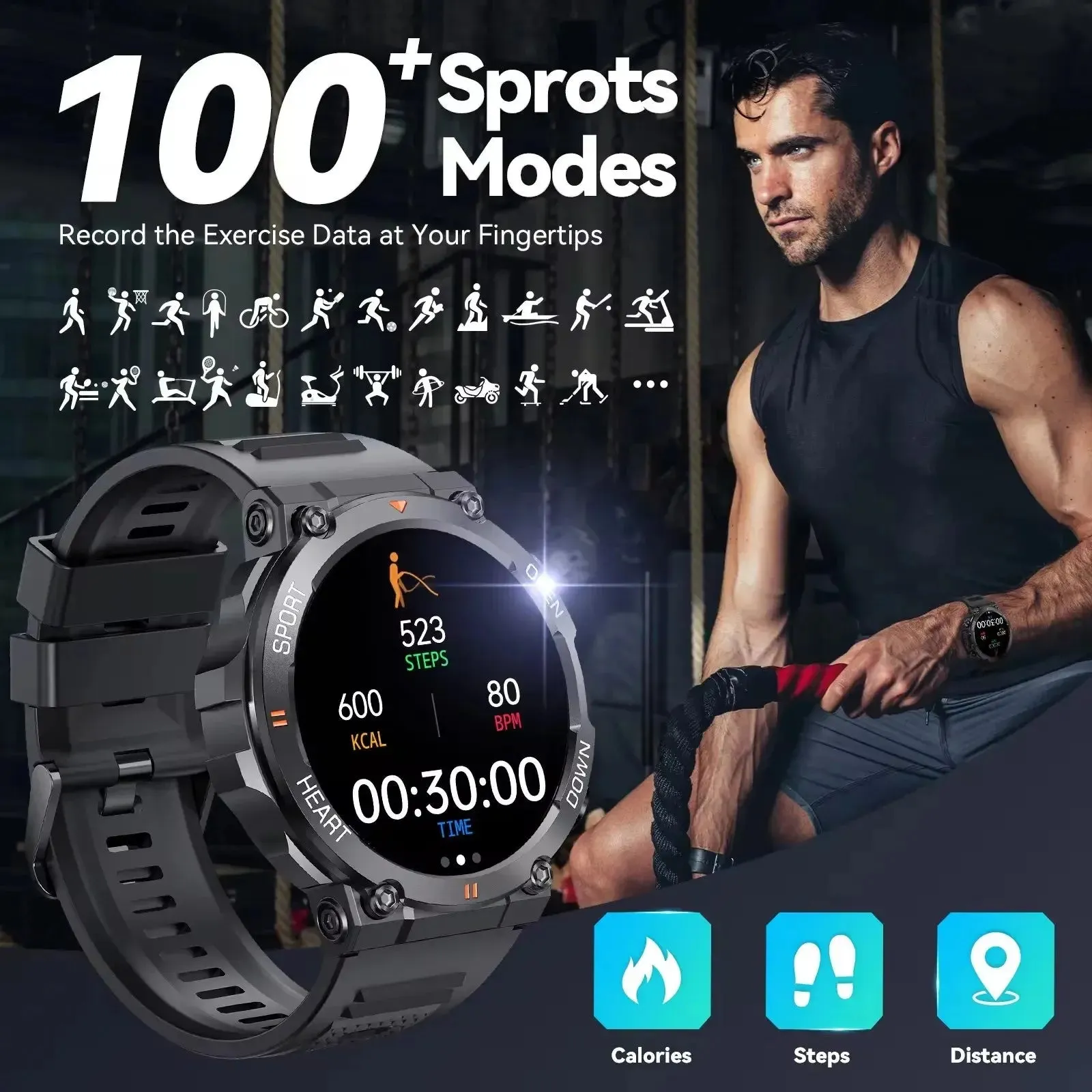 Sports Bluetooth Call Smartwatch