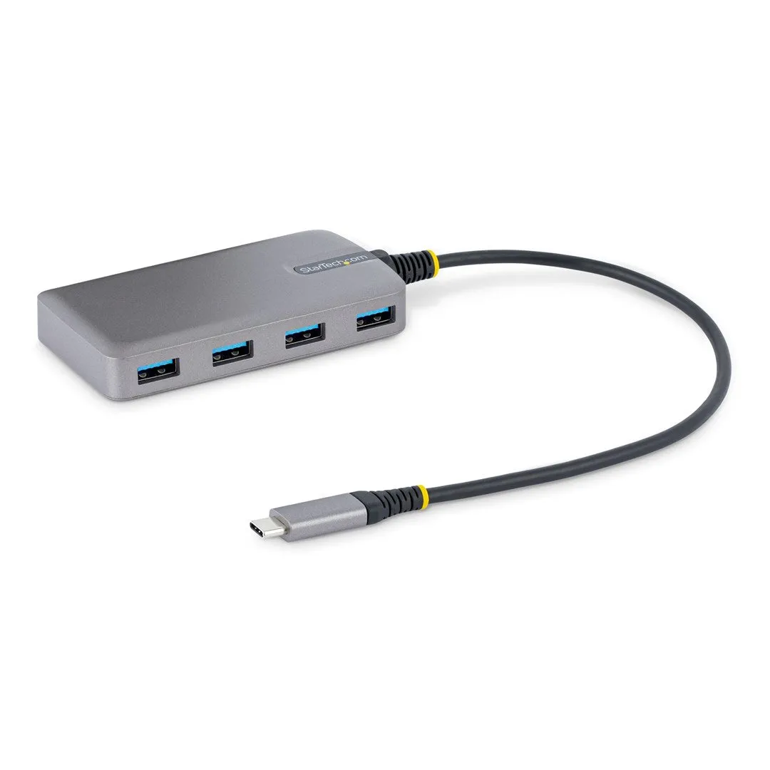 Startech.Com 4-Port Usb-C Hub - 5Gbps - Bus Powered - Usb C To 4X Usb-A Hub W/ Optional Auxiliary Power Input - Portable