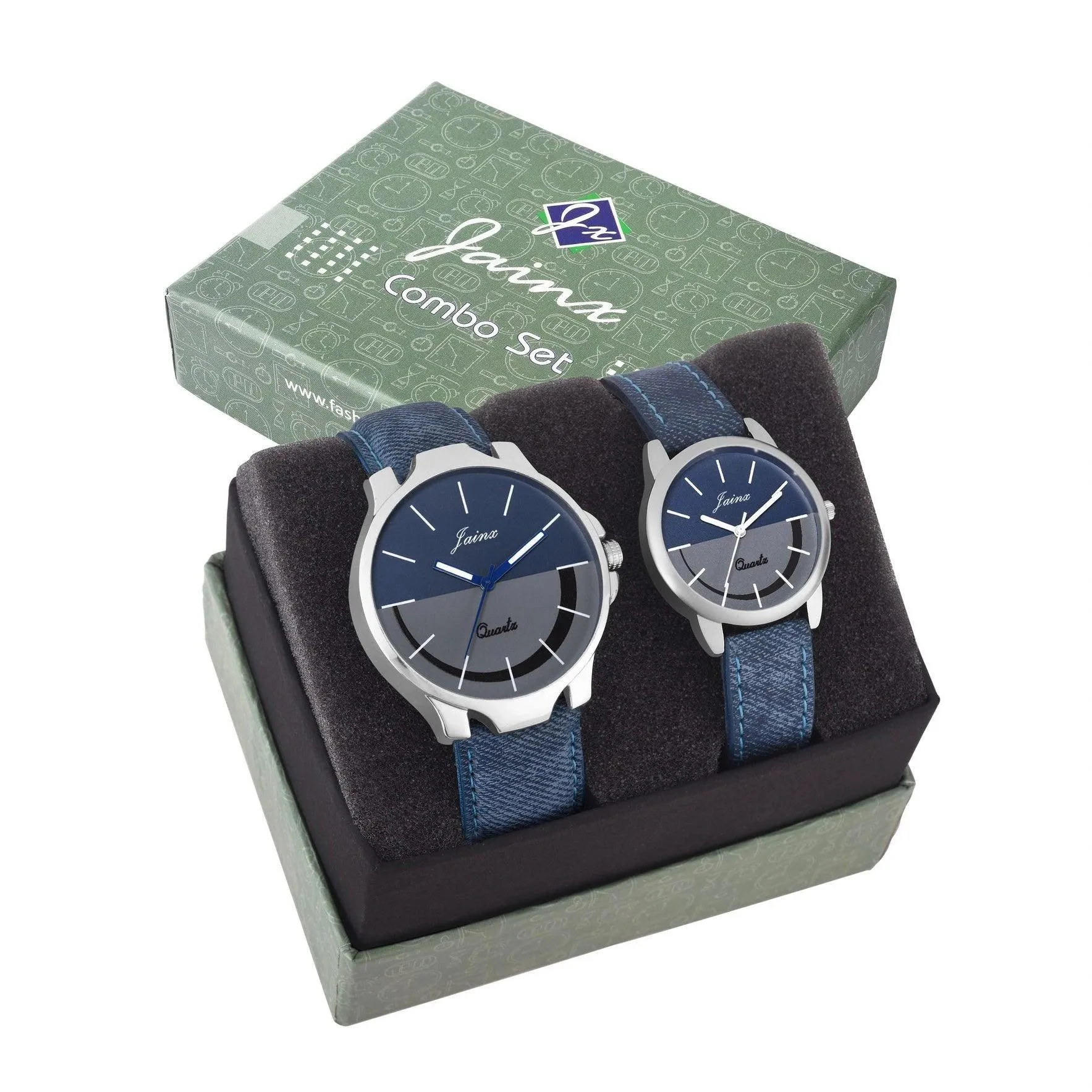 Stylish Couple's Denim Strap Analog Watch - Jainx JC439