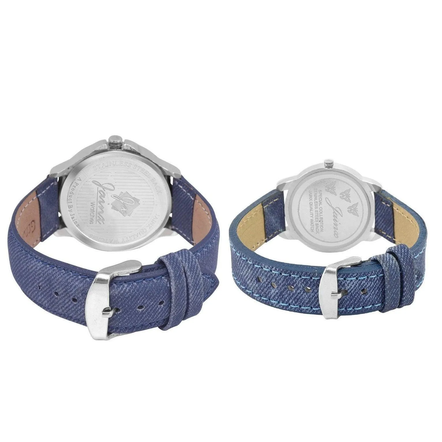 Stylish Couple's Denim Strap Analog Watch - Jainx JC439