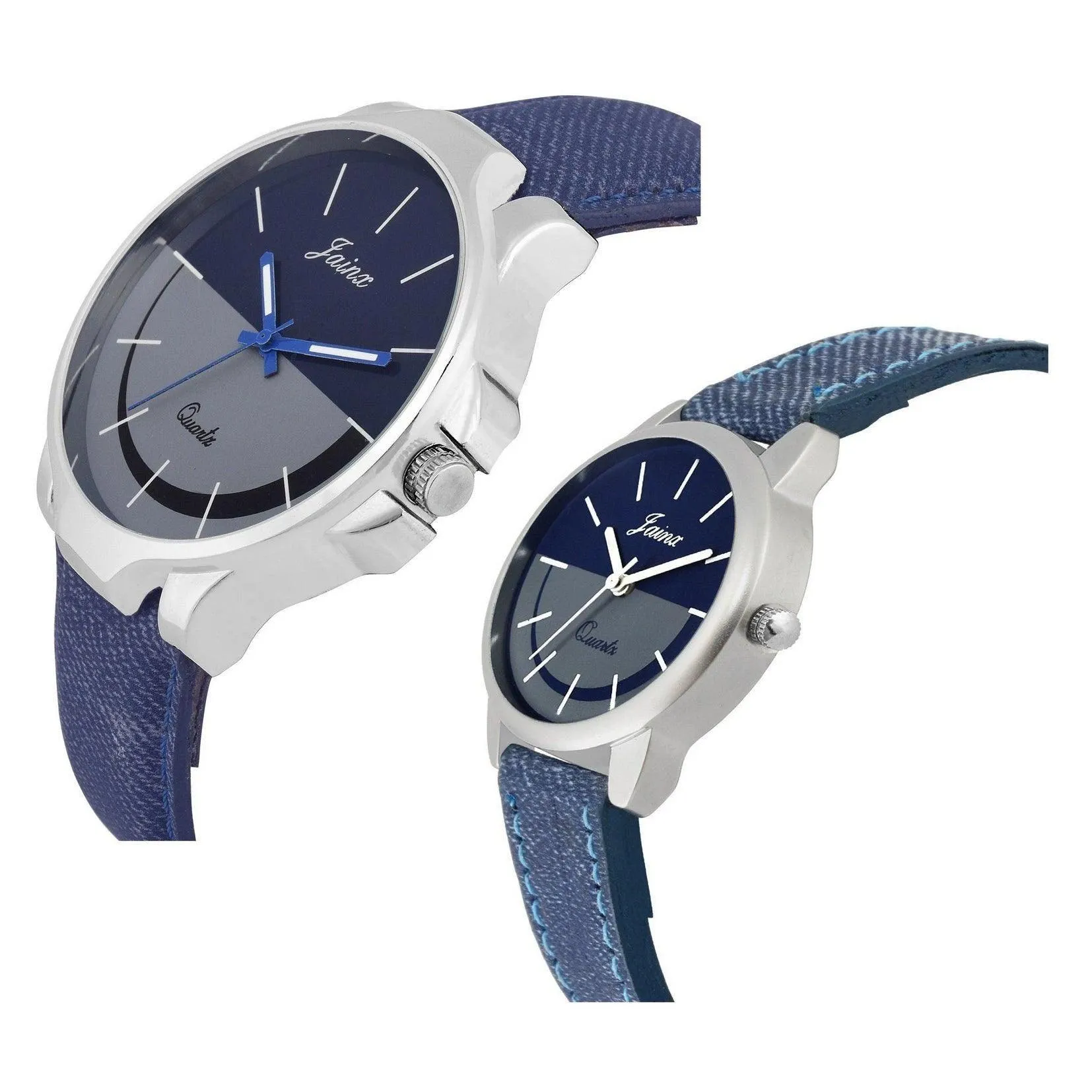 Stylish Couple's Denim Strap Analog Watch - Jainx JC439