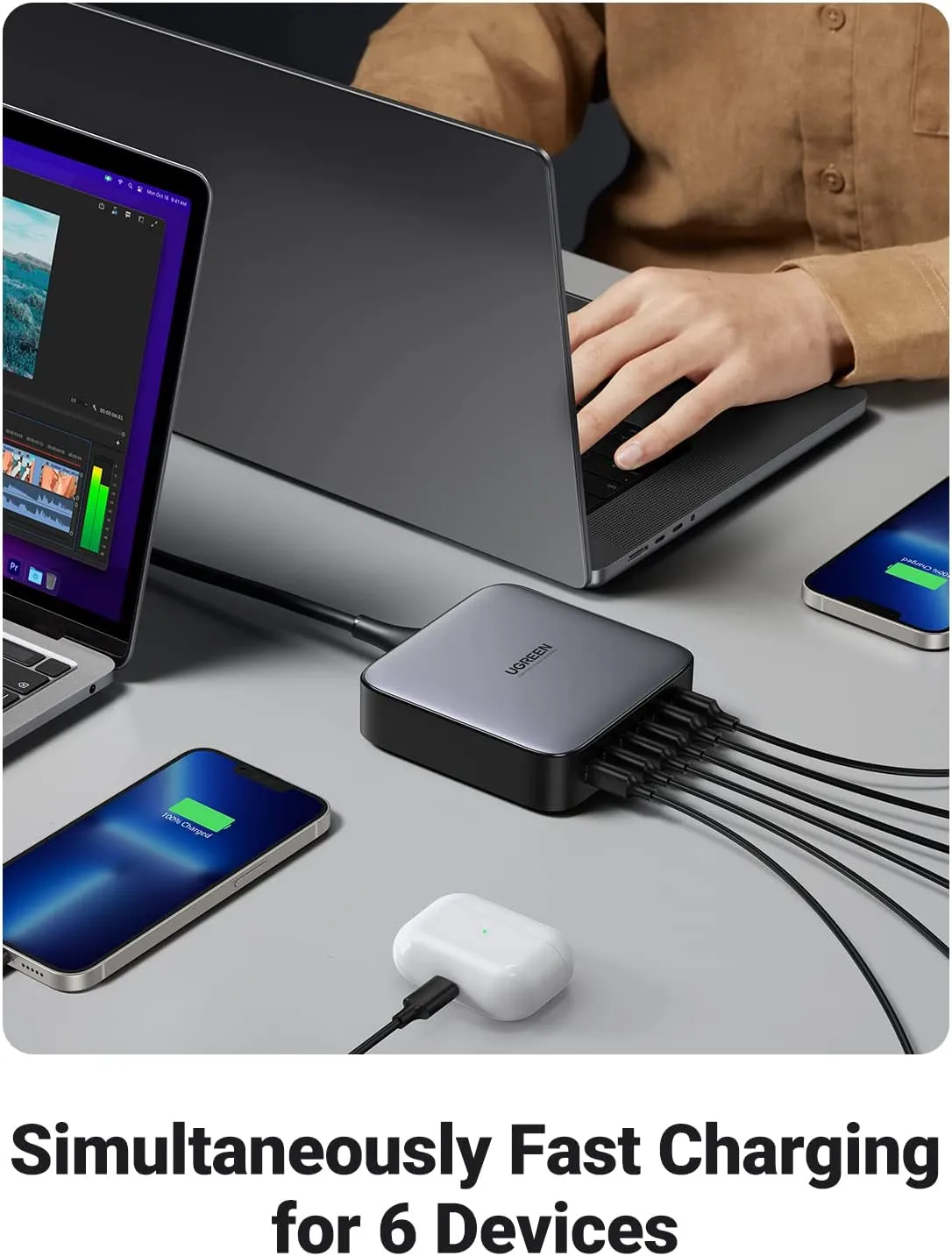 UGREEN Nexode 200W USB C Desktop Charger Bundle