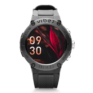 Vibez by Lifelong Bold Smartwatch For Men Bluetooth Calling 1.32" HD Display|24x7 Heart Rate & SpO2 Tracking|Sports Mode|Sleep Monitor|IP67|7 days Battery Backup (VBSWM999, 1 Year Manufacturer Warranty, Black)