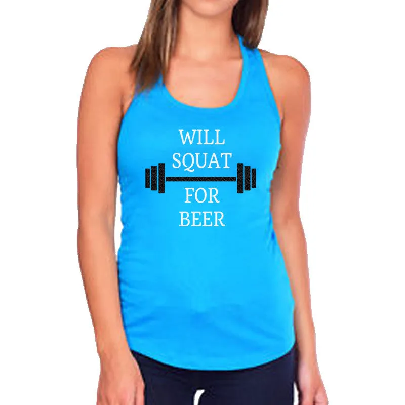 Will Squat for Beer Tank Top