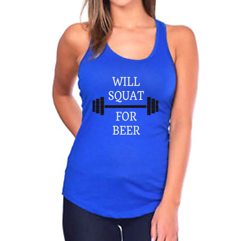 Will Squat for Beer Tank Top