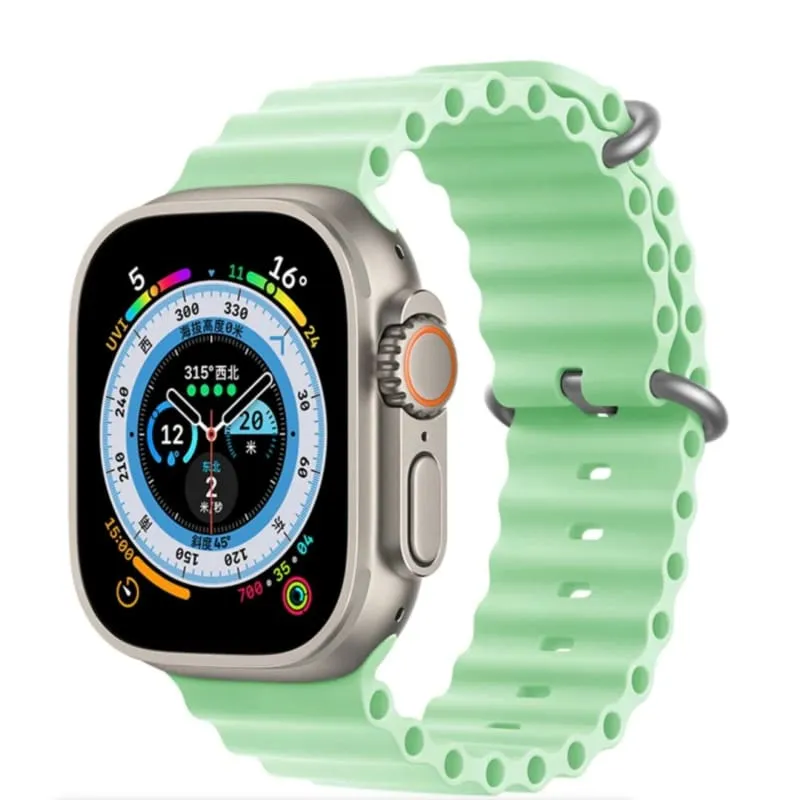 Xtreme Xccessories 38/40/41mm Ocean Style Silicone Watch Strap for Apple Watch