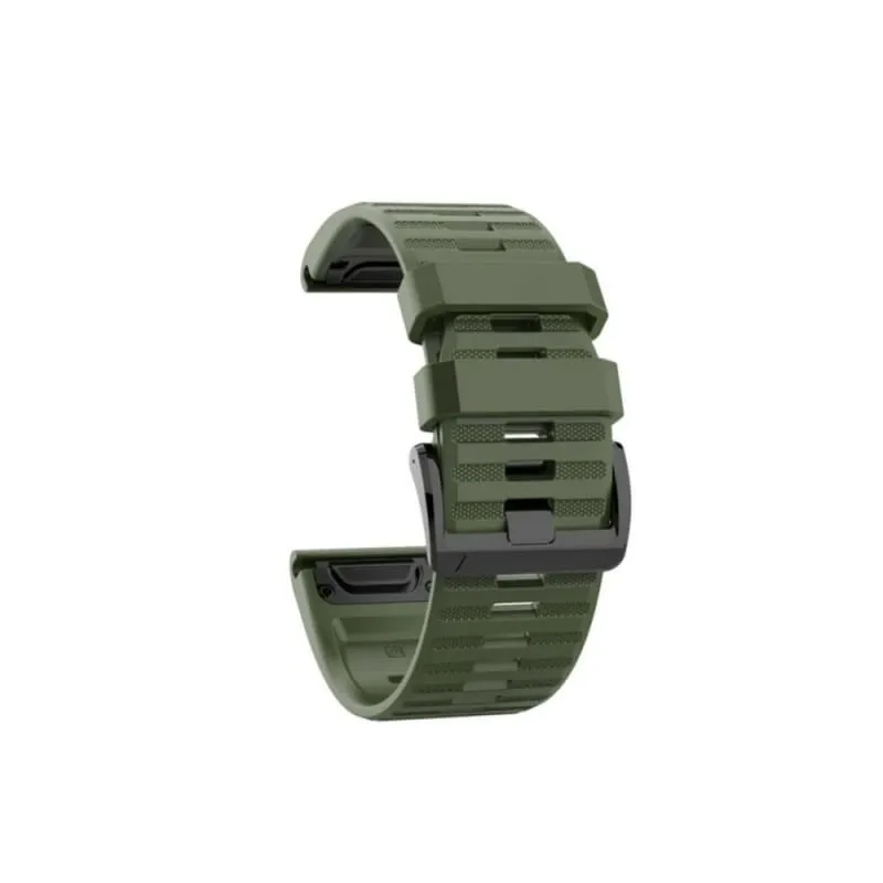 Xtreme Xccessories QUICKFIT 26MM SILICONE WATCH BAND | ARMY OLIVE GREEN | For Garmin Watches