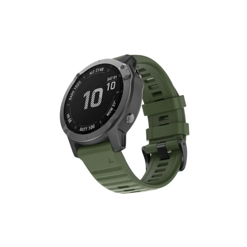 Xtreme Xccessories QUICKFIT 26MM SILICONE WATCH BAND | ARMY OLIVE GREEN | For Garmin Watches